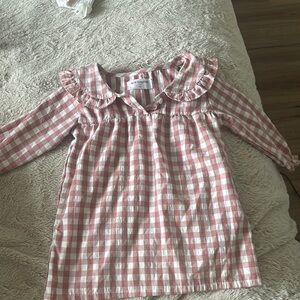 Pink and White Checkered Dress